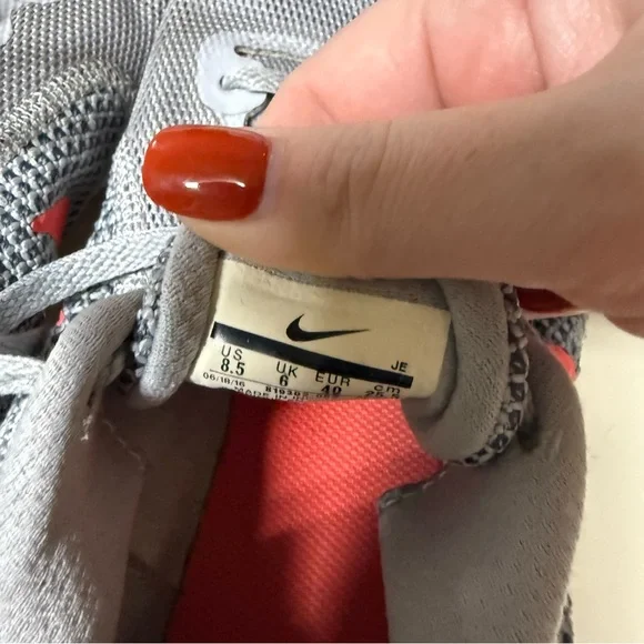 Nike Revolution Womens Running Shoes Orange Gray Size 8.5 - Picture 3 of 9